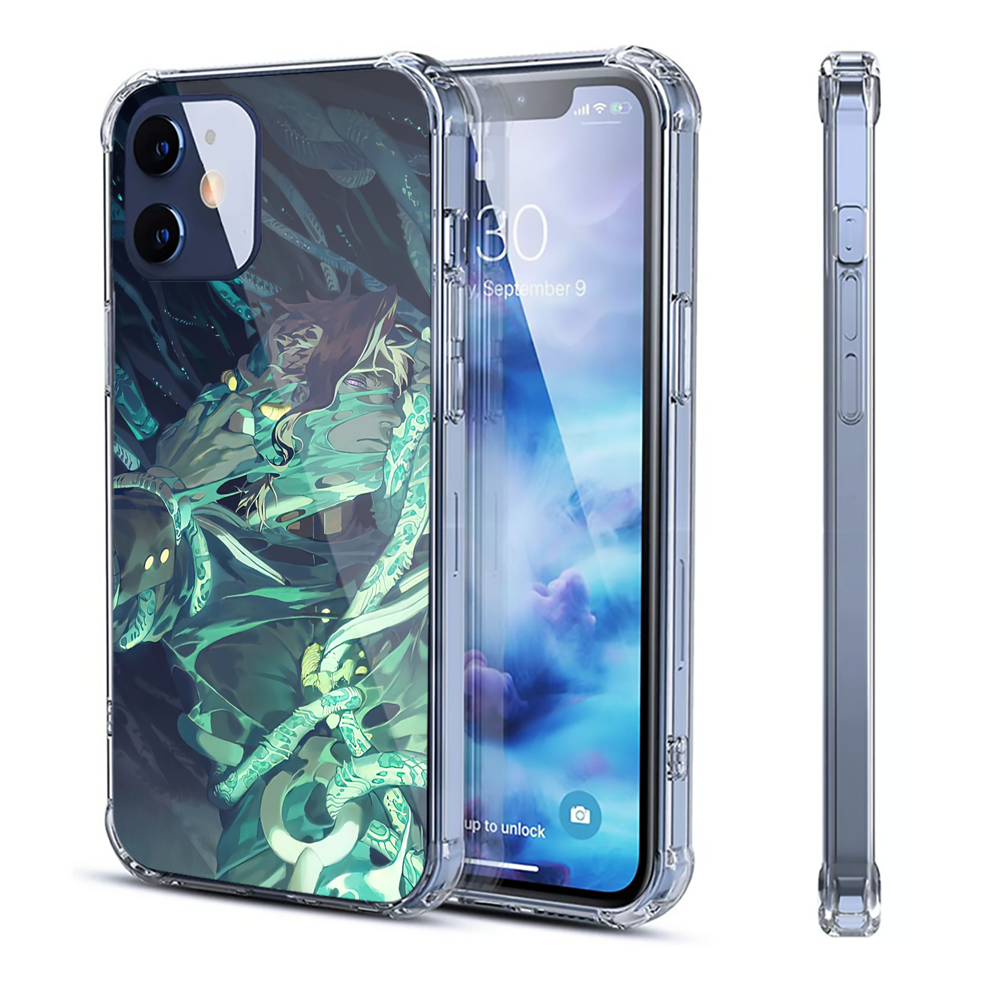 （画像用） ジョジョの奇妙な冒険 JoJo's Bizarre Adventure 【iPhone 12シリーズ対応】透明スマホケース（クリアソフトケース）